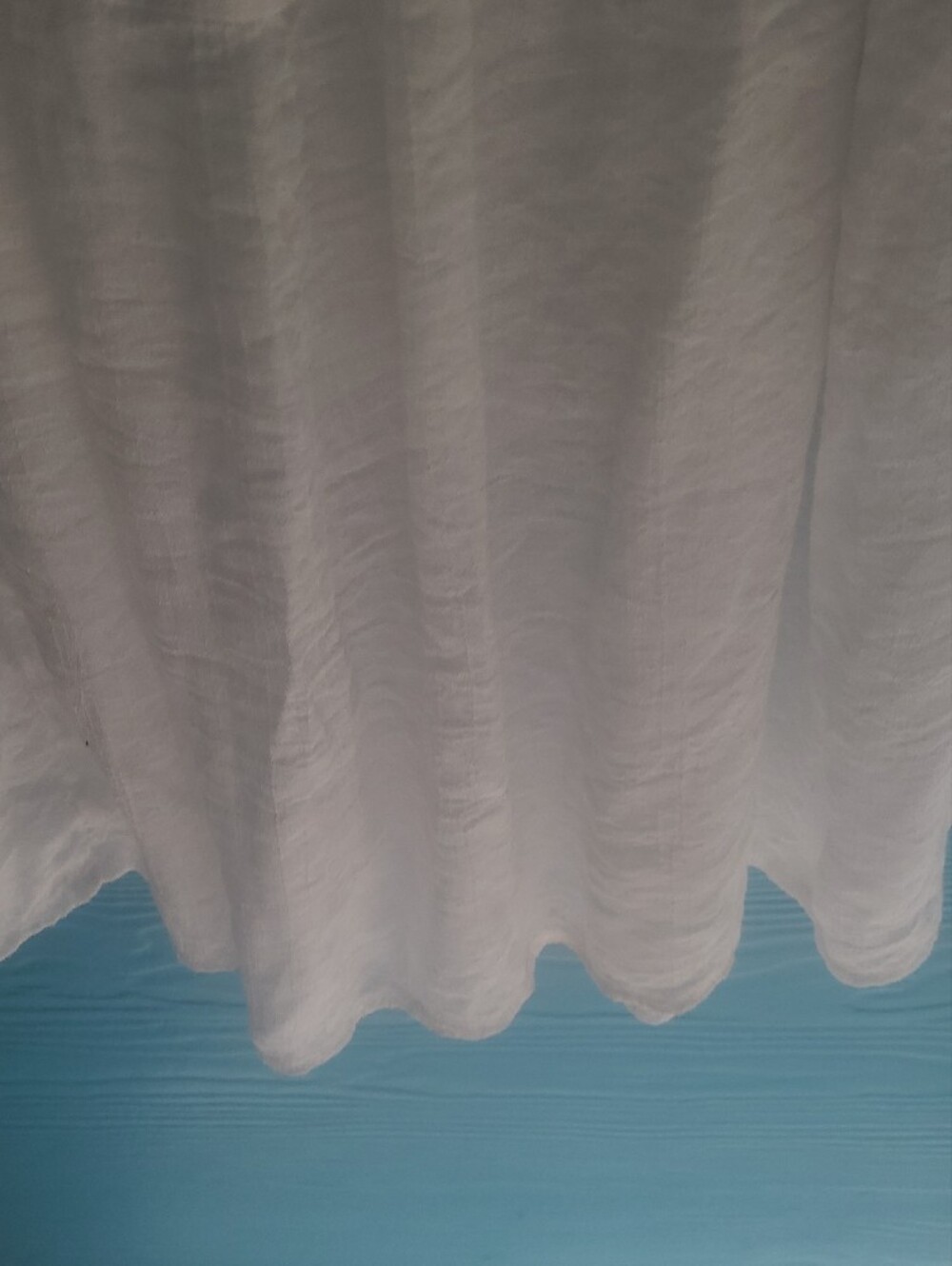 White Maxi Skirt - Lightweight Tiered Summer Skirt Large - Picture 8 of 8